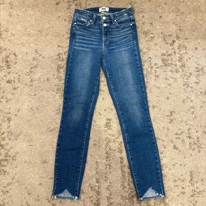 Paige Premium Denim Women's Blue Jeans Cropped Size 24